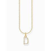 Thomas Sabo KE2243-414-14-L45V Gold-plated necklace letter D 
