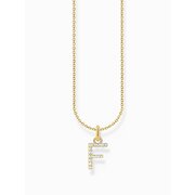 Thomas Sabo KE2245-414-14-L45V Gold-plated necklace letter F 