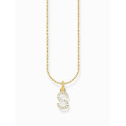 Thomas Sabo KE2258-414-14-L45V Gold-plated necklace letter S 