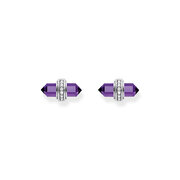 Thomas Sabo H2281-643-13 Silver stud earrings w. violet onyx 