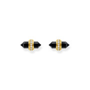 Thomas Sabo H2281-177-11 Gold stud earrings w. black onyx 