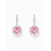 Thomas Sabo H2287-051-9 Silver dangle earrings w. pink cubic zirconia 