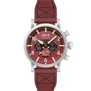AVI-8 AV-4107-04 Mens Watch Dambuster Gibson Dual-Time Chronograph 43mm 5ATM