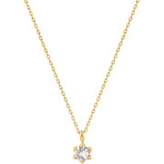 ANIA HAIE NAU006-01YG White Sapphire Ladies Necklace Gold 14K, adjustable