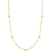 ANIA HAIE NAU001-07YG Gold Beaded Ladies Necklace Gold 14K, adjustable