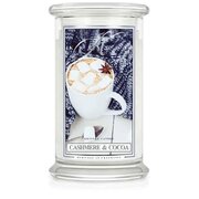 Kringle Candle Cashmere & Cocoa vonná svíčka velká 2-knotová (624 g)