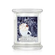 Kringle Candle Cashmere & Cocoa vonná svíčka střední 2-knotová (411 g)