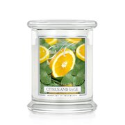 Kringle Candle CITRUS & SAGE vonná svíčka střední 2-knotová (411 g)