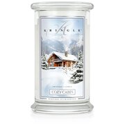 Kringle Candle COZY CABIN vonná svíčka velká 2-knotová (624 g)
