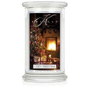 Kringle Candle COZY CHRISTMAS vonná svíčka velká 2-knotová (624 g)