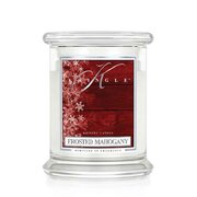 Kringle Candle Frosted Mahogany vonná svíčka střední 2-knotová (411 g)