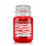 Country Candle Peppermint Twist vonná svíčka velká 2-knotová (652 g)