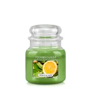 Country Candle Citrus & Sage vonná svíčka střední 2-knotová (453 g)
