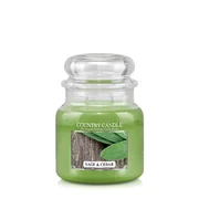 Country Candle Sage & Cedar vonná svíčka střední 2-knotová (453 g)
