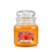 Country Candle Sunshine & Daisies vonná svíčka střední 2-knotová (453 g)