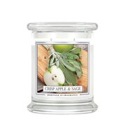 Kringle Candle Crisp Apple & Sage vonná svíčka střední 2-knotová (411 g)