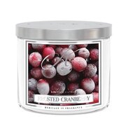 Kringle Candle TUMBLER Frosted Cranberry vonná svíčka střední 2-knotová (411 g)