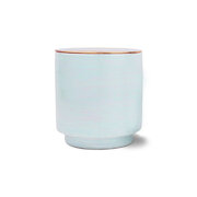 Paddywax GLOW SKY BLUE SEA SALT & PLUMERIA 3-knotová vonná svíčka s měděným víkem (17oz / 482g)