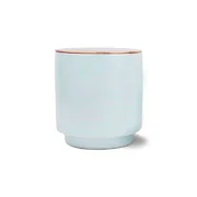 Paddywax GLOW SKY BLUE SEA SALT & PLUMERIA 3-knotová vonná svíčka s měděným víkem (17oz / 482g)
