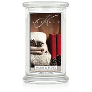 Kringle Candle Warm & Fuzzy vonná svíčka velká 2-knotová (624 g)