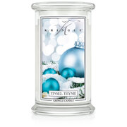 Kringle Candle Tinsel & Thyme vonná svíčka velká 2-knotová (624 g)