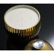 LADENAC Bois de Russie 5-knotová vonná svíčka zlatá - potažená 18kt zlatem (3 400g)