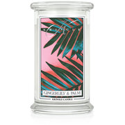 Kringle Candle Gingerlily & Palm vonná svíčka velká 2-knotová (624 g)