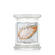 Kringle Candle Sea Salt & Tonka vonná svíčka střední 2-knotová (411 g)