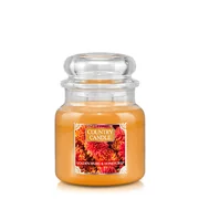 Country Candle Golden Mums & Honey Crisp Tonka vonná svíčka střední 2-knotová (453 g)