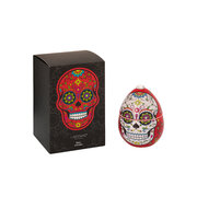 LADENAC Scull vonná svíčka RED SCULL s ozdobnými kamínky (220 g) v dárkovém balení