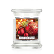 Kringle Candle Deck the Halls vonná svíčka střední 2-knotová (411 g)
