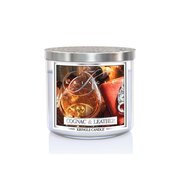 Kringle Candle Cognac & Leather 3-knotová vonná svíčka 411g
