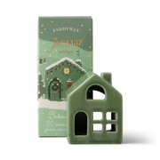 Paddywax Incense Holliday Village Ceramic - zelený domeček na 20 vonných kuželů - Balsam & Fir