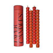 Paddywax TAPER dekorativní svíčky red + terracotta 2+2 ks