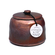 Paddywax CYPRESS & FIR vonná svíčka v keramické nádobě bronzové barvy 9.oz/255g