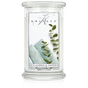 Kringle Candle Eucalyptus Cotton vonná svíčka velká 2-knotová (624 g)