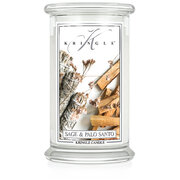 Kringle Candle Sage & Palo Santo vonná svíčka velká 2-knotová (624 g)