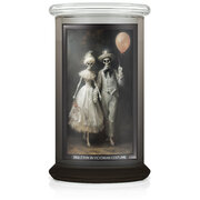 Kringle Candle Halloween Print Based Skeleton in Victorian Costume vonná svíčka velká 2-knotová (624 g)