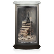 Kringle Candle Halloween Print Based Witch Magic Spell Books vonná svíčka velká 2-knotová (624 g)