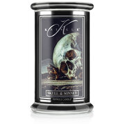 Kringle Candle Halloween Skull & Sonnet vonná svíčka velká 2-knotová (624 g)
