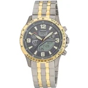 ETT Eco Tech Time EGT-11722-52M Mens Watch Radio-controlled Solar Drive Professional Chronograph Titan 45mm 10ATM 