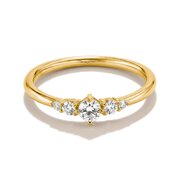 Thomas Sabo TR2324-M01-14-54 Ring with White Cubic Zirconia for Women, Gold-Plated