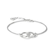 Thomas Sabo A2233-051-14-L19V Bracelet Together with White Cubic Zirconia, Adjustable