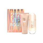 Carolina Herrera 212 VIP Rose Dárková sada, parfémovaná voda 80ml + tělové mléko 100ml (Travel set)