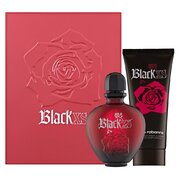 Paco Rabanne Black XS for Her Dárková sada, toaletní voda 50ml + tělové mléko 100ml (Metal Box)