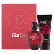 Paco Rabanne Black XS for Her Dárková sada, toaletní voda 50ml + tělové mléko 100ml (Metal Box)