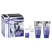 Mexx Life Is Now for Him Dárková sada, toaletní voda 50ml + sprchový gel 2 x 50ml