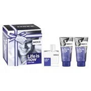 Mexx Life Is Now for Him Dárková sada, toaletní voda 50ml + sprchový gel 2 x 50ml