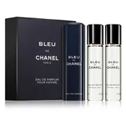 Chanel Bleu de Chanel Parfémovaná voda, 3x20ml (1x plnitelná + 2x náplň)