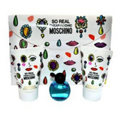 Moschino So Real Cheap & Chic Dárková sada, toaletní voda 4.9ml + sprchový gel 25ml + tělové mléko 25ml